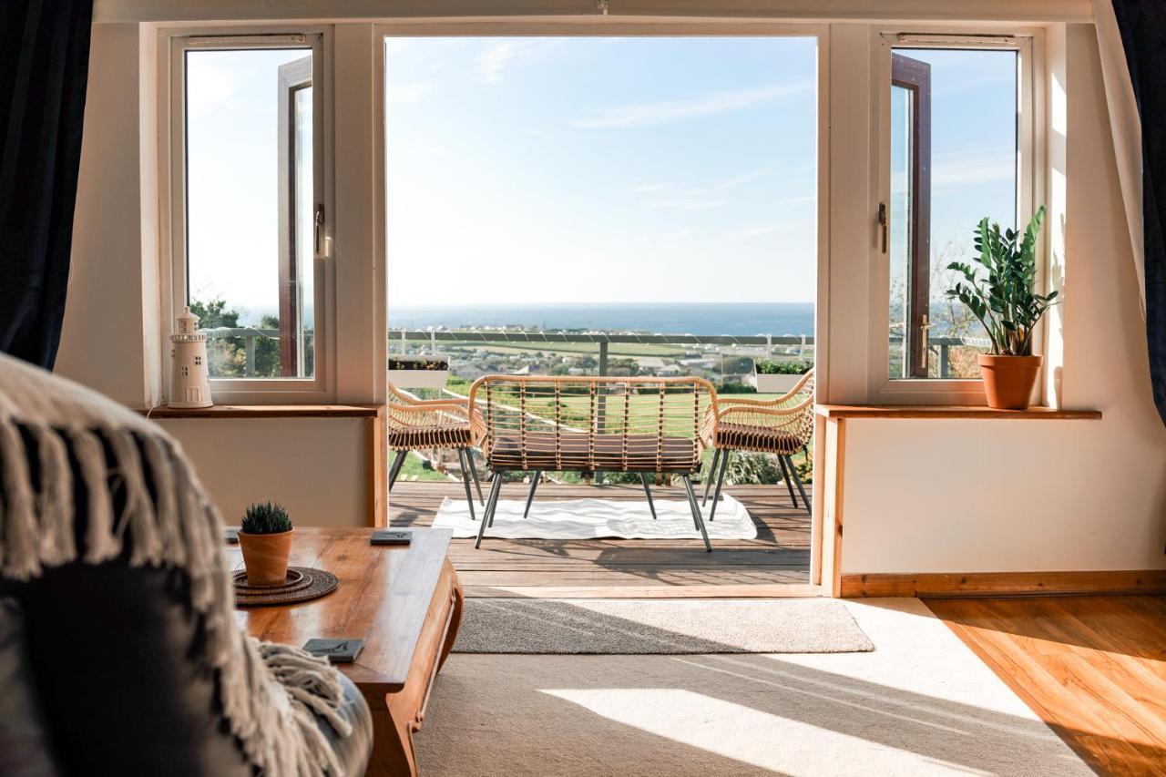 Spacious Sea-View Apt. Overlooking St Ives Bay Gwithian Eksteriør billede
