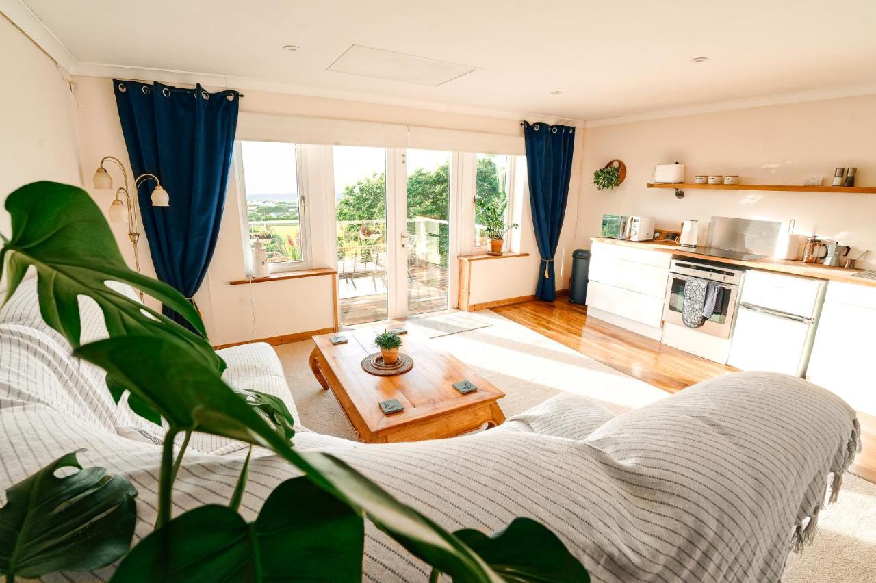 Spacious Sea-View Apt. Overlooking St Ives Bay Gwithian Eksteriør billede